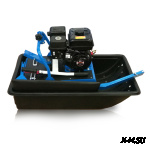 Мотобуксировщик НЕВА МС-1К с санями и сиденьем