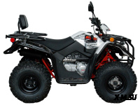 Квадрицикл KAYO AU200 спинка дуги (белый пластик 2024 г.) (ПТС)